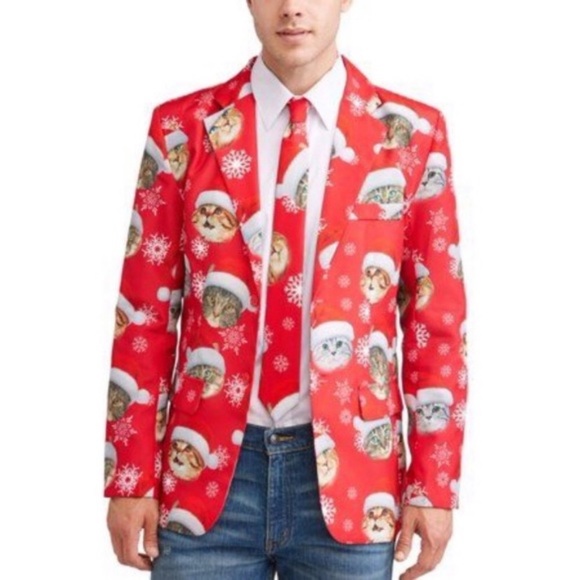 Dec 25th Other - Dec 25th kitty cat Holiday blazer size medium
